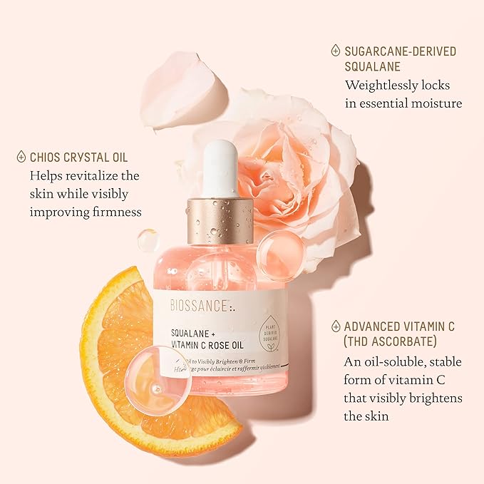 Biossance Squalane + Vitamin C Rose Oil (Original)