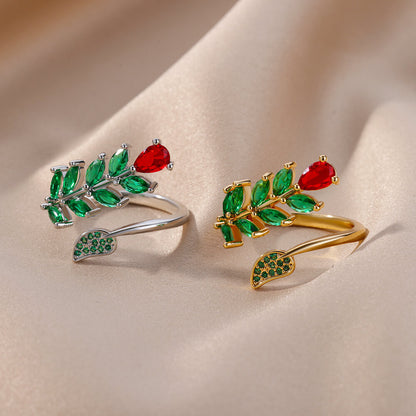 18K Gold & Diamond Ring For Women R4999MYD0001