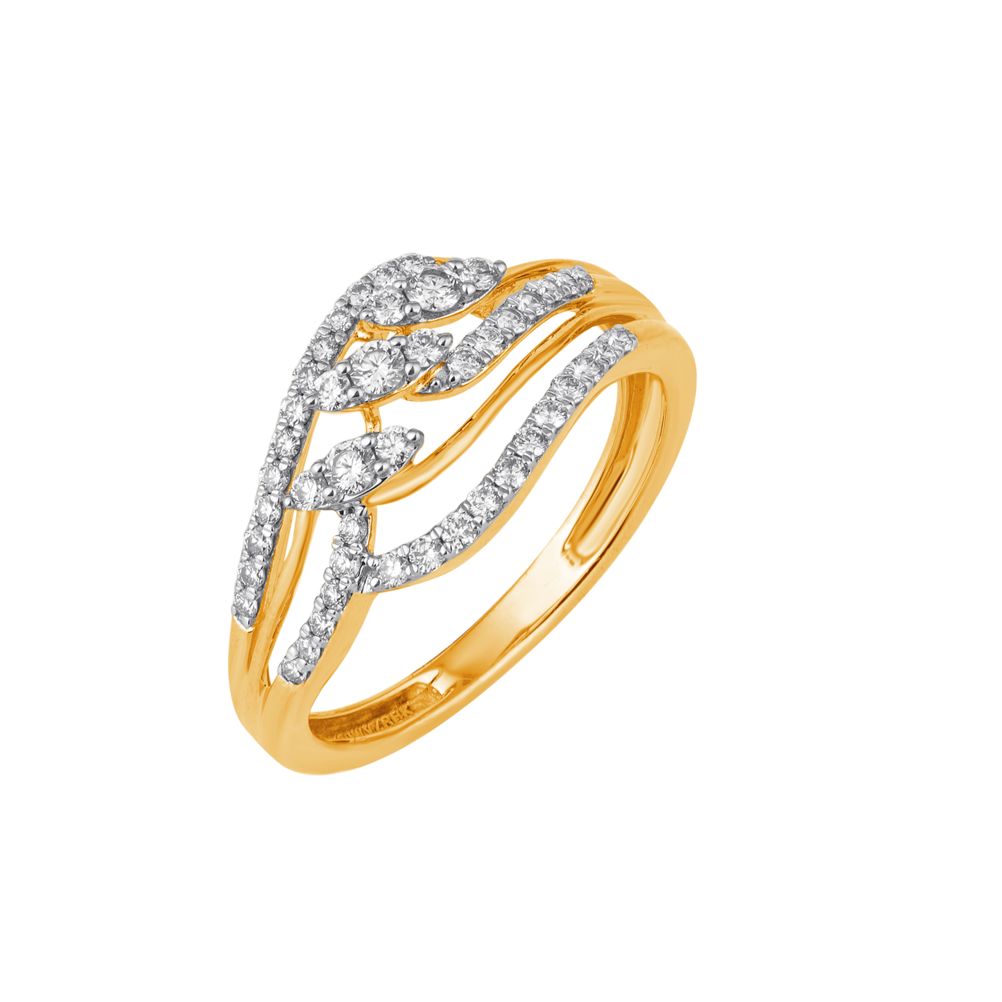 18K Gold & Diamond Ring For Women R4999MYD0001
