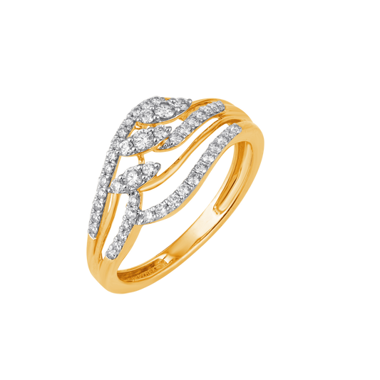18K Gold & Diamond Ring For Women R4999MYD0001