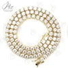 Hip-Hop 1 Row CZ Tennis Chain Moissanite Bracelet [6-9inch] Necklace[16-24inch] 925 Sterling Silver Drop Shipping Luxury Jewelry