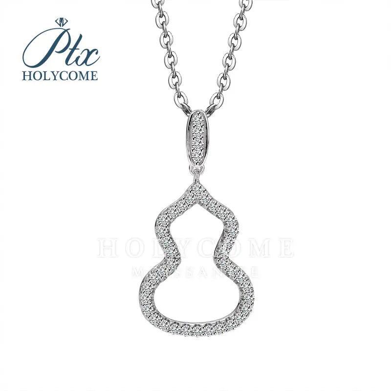 1CT D VVS Moissanite Pendant Necklace 925 Silver Women's Work Essential Great for Office Dates Parties Sparkle MB014 Pearl pulse Jewelry