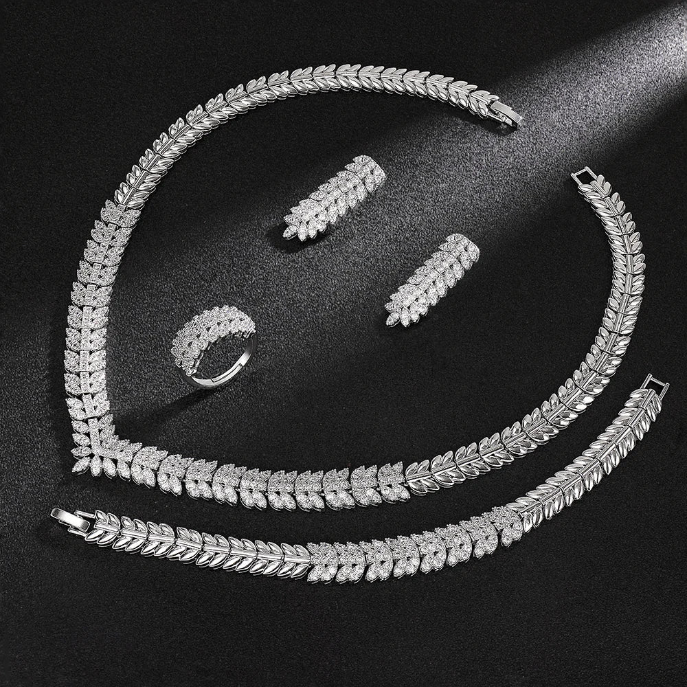 Hotsale  Bridal Jewelry Sets New Fashion Dubai Necklace Sets for Women Wedding Party Accessories