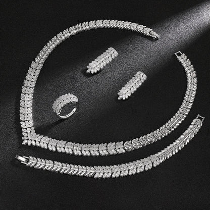 Hotsale  Bridal Jewelry Sets New Fashion Dubai Necklace Sets for Women Wedding Party Accessories