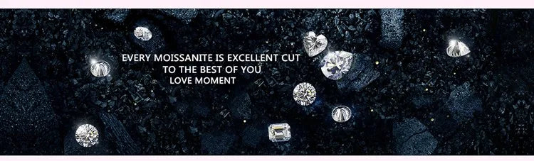 Silver 925 Original Brilliant Cut Diamond Test Past Double Rows 4mm D Color Moissanite Tennis Necklace for Women Fine Jewelry