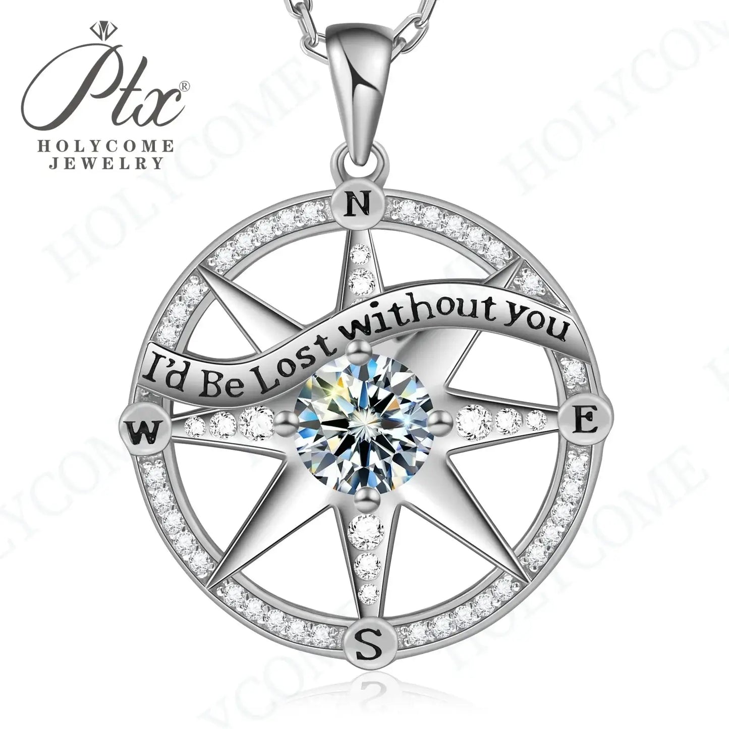 1CT D VVS Moissanite Pendant Necklace 925 Silver Women's Work Essential Great for Office Dates Parties Sparkle MB014 Pearl pulse Jewelry