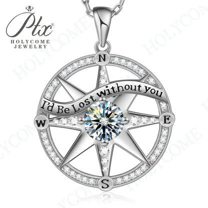 1CT D VVS Moissanite Pendant Necklace 925 Silver Women's Work Essential Great for Office Dates Parties Sparkle MB014 Pearl pulse Jewelry