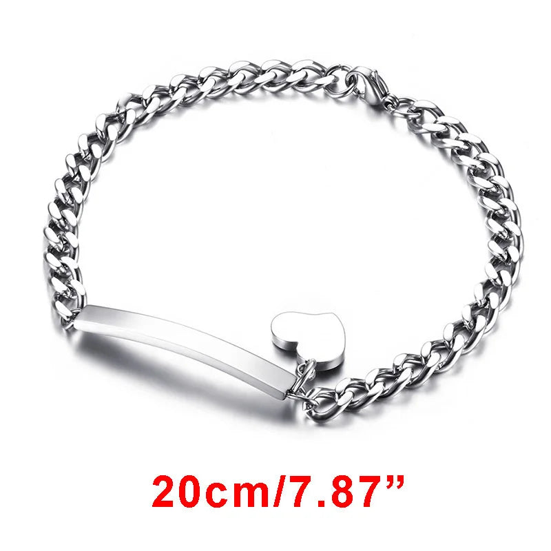 Custom Engrave Name Birth Date Bracelets,Personal Birthday Gift to Little Boy Girls Mom BR-354S