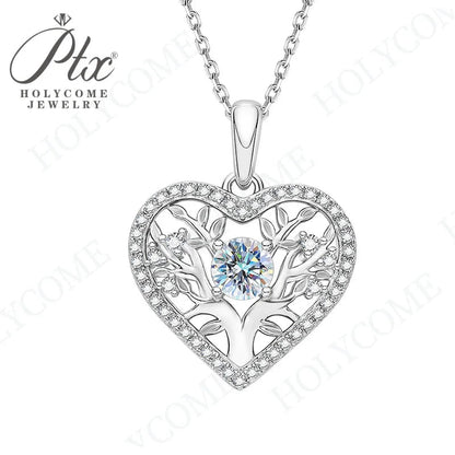 1CT D VVS Moissanite Pendant Necklace 925 Silver Women's Work Essential Great for Office Dates Parties Sparkle MB014 Pearl pulse Jewelry