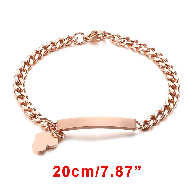 Custom Engrave Name Birth Date Bracelets,Personal Birthday Gift to Little Boy Girls Mom BR-354R