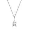 18k gold 4.5*6.5mm DEF VS VVS pear shape white lab grown diamond prong set man made diamond necklace Excellent White gold VS1|4.5*6.5mm|45cm