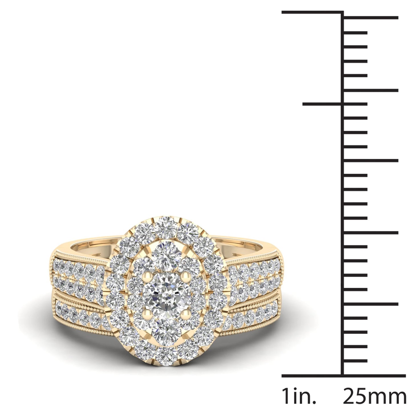 2PCS Diamond Couple Rings Set Woman Wedding Engagement Sterling Silver Ring Shining Luxury 5A Zircon 14k Gold Classic Jewelry