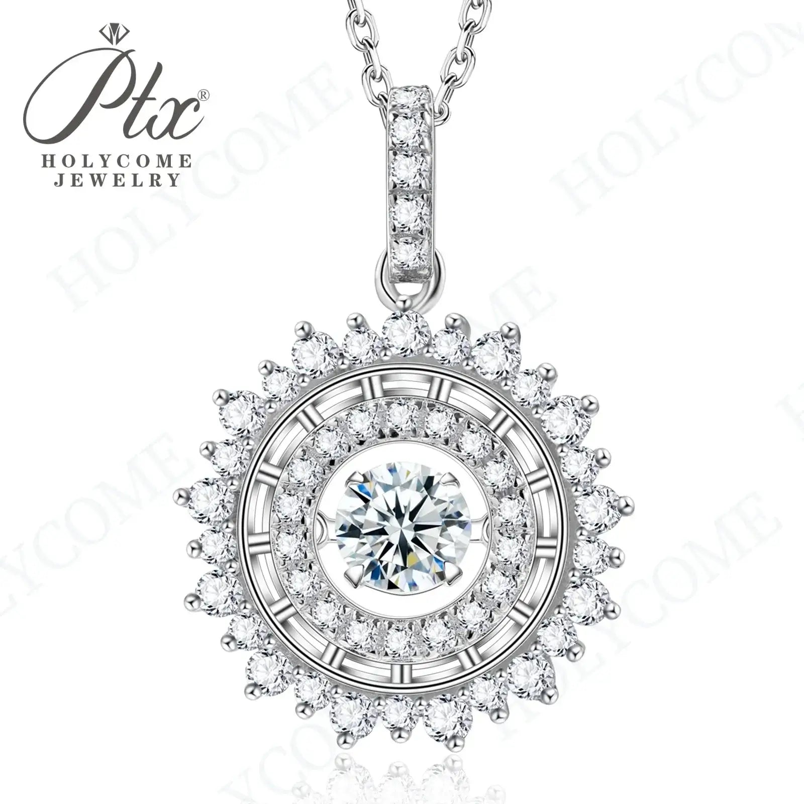 1CT D VVS Moissanite Pendant Necklace 925 Silver Women's Work Essential Great for Office Dates Parties Sparkle MB014 Pearl pulse Jewelry