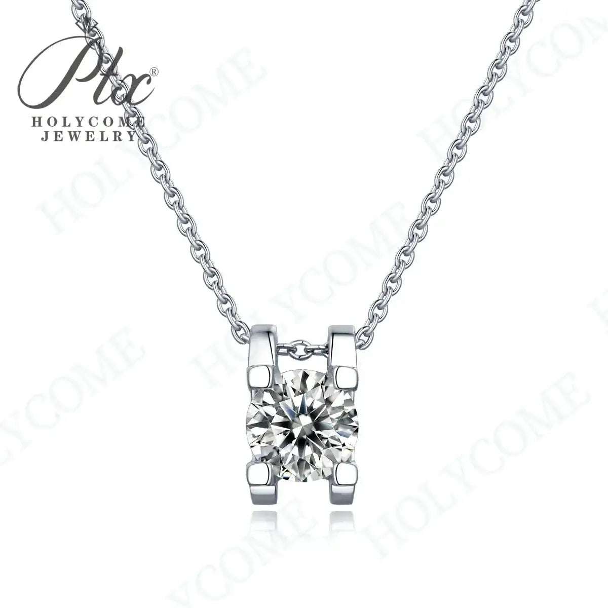 1CT D VVS Moissanite Pendant Necklace 925 Silver Women's Work Essential Great for Office Dates Parties Sparkle MB014 Pearl pulse Jewelry