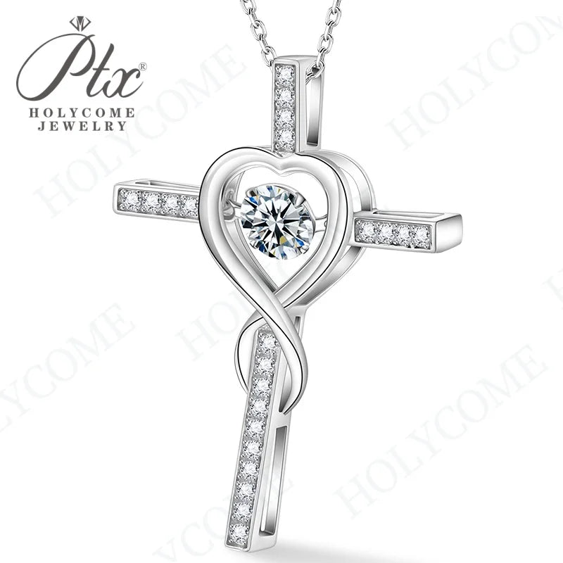 1CT D VVS Moissanite Pendant Necklace 925 Silver Women's Work Essential Great for Office Dates Parties Sparkle MB014 Pearl pulse Jewelry