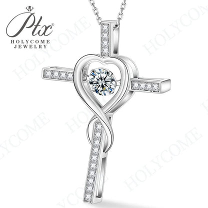 1CT D VVS Moissanite Pendant Necklace 925 Silver Women's Work Essential Great for Office Dates Parties Sparkle MB014 Pearl pulse Jewelry