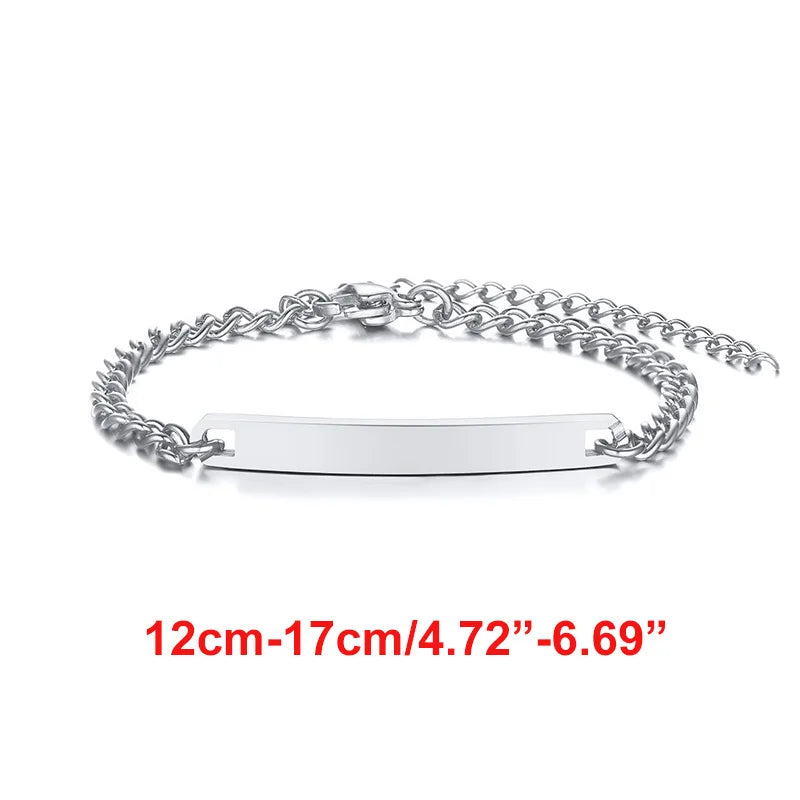 Custom Engrave Name Birth Date Bracelets,Personal Birthday Gift to Little Boy Girls Girl Boy BR-766S