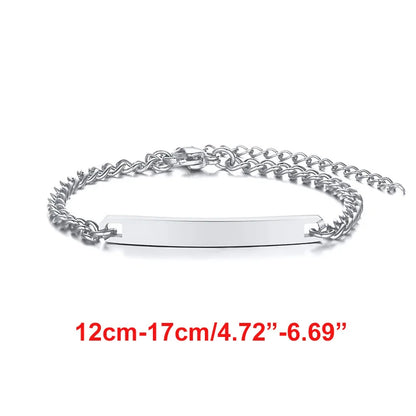 Custom Engrave Name Birth Date Bracelets,Personal Birthday Gift to Little Boy Girls Girl Boy BR-766S