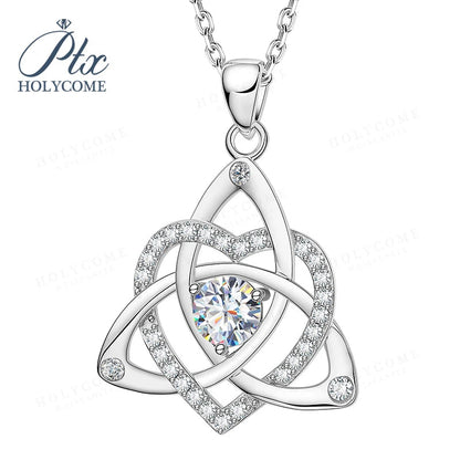 1CT D VVS Moissanite Pendant Necklace 925 Silver Women's Work Essential Great for Office Dates Parties Sparkle MB014 Pearl pulse Jewelry