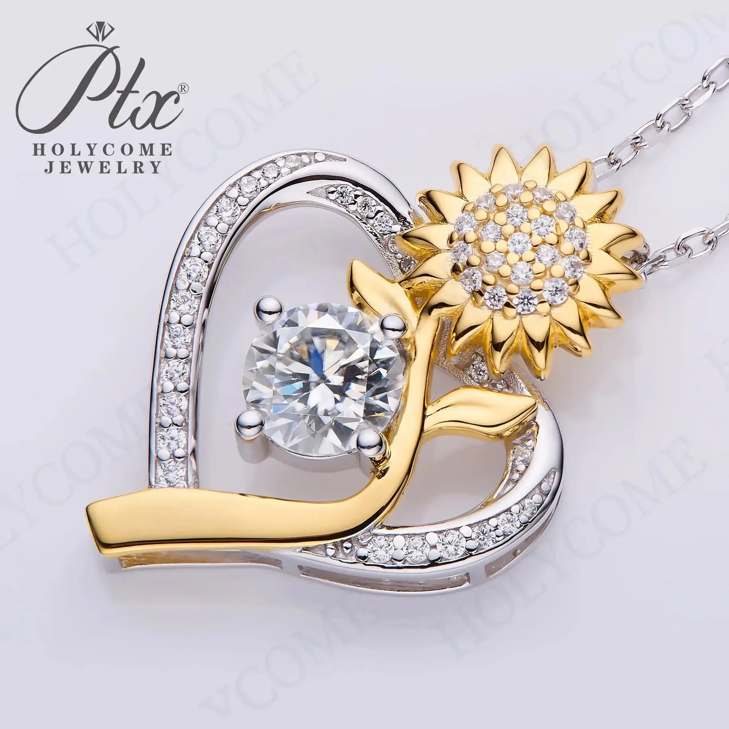 1CT D VVS Moissanite Pendant Necklace 925 Silver Women's Work Essential Great for Office Dates Parties Sparkle MB014 Pearl pulse Jewelry