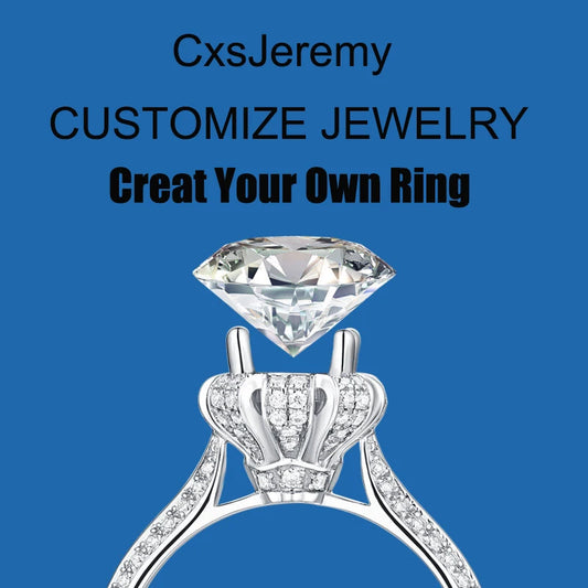 Customized S925 Silver Yellow Gold Plated 1.5ct 6*8mm Oval Cut Moissanite Engagement Ring For Women Wedding Band