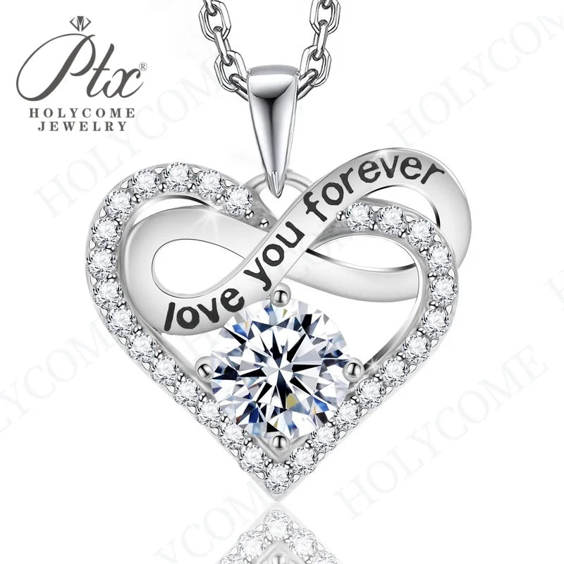 1CT D VVS Moissanite Pendant Necklace 925 Silver Women's Work Essential Great for Office Dates Parties Sparkle MB014 Pearl pulse Jewelry