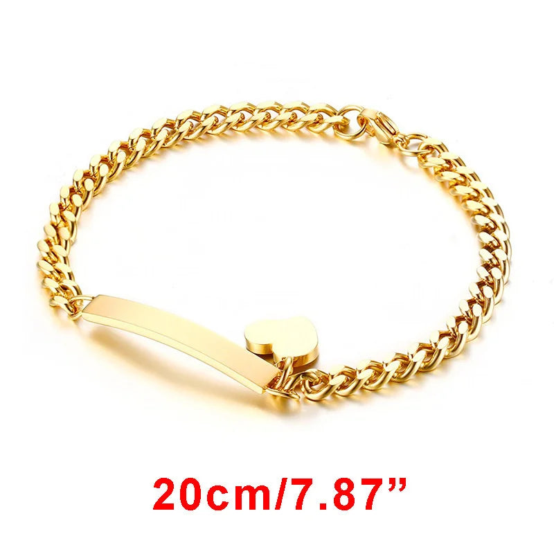 Custom Engrave Name Birth Date Bracelets,Personal Birthday Gift to Little Boy Girls Mom BR-354G