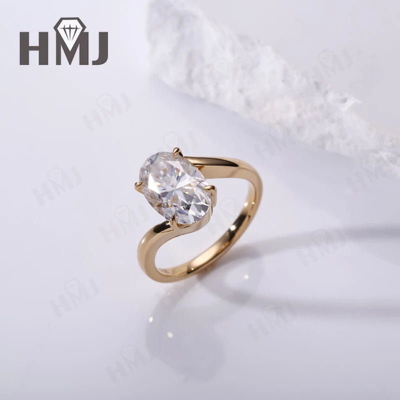 Wedding Rings 5ct Moissanite Diamond S925/10K/14K/18K Proposal Forever Exquisite Band Fine Jewelry Premium Gift Hypoallergenic