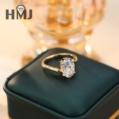 Wedding Rings 5ct Moissanite Diamond S925/10K/14K/18K Proposal Forever Exquisite Band Fine Jewelry Premium Gift Hypoallergenic