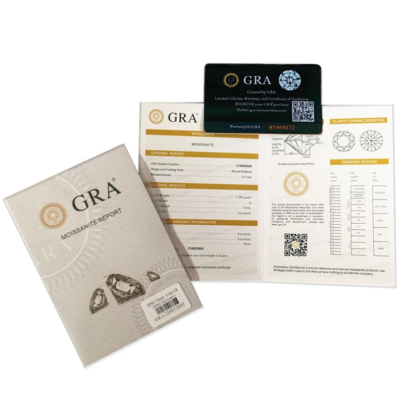 JoyceJelly Luxury Wedding Sterling 925 Silver Ring 3 Carat D-COLOR Moissanite Diamond Jewelry For Women Classic Four Claw Design