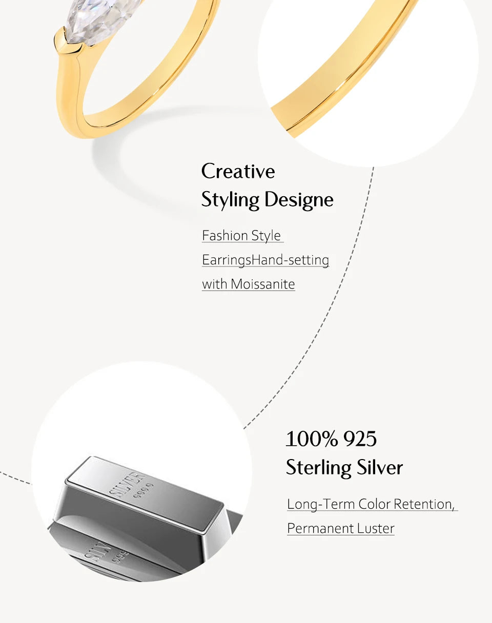 Jewelry with gold and silver components on a white background