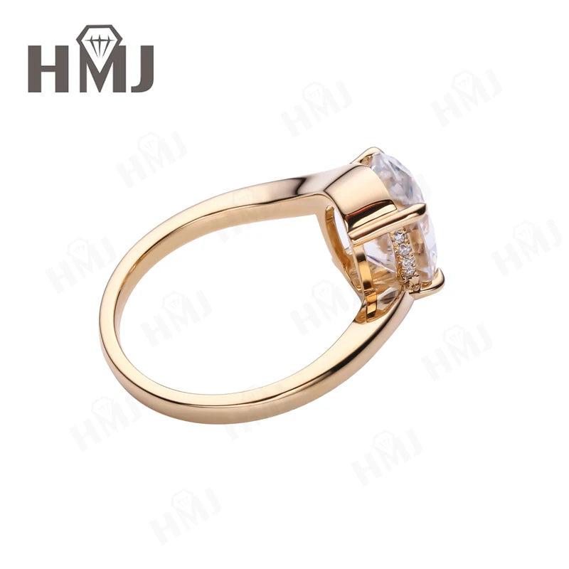 Wedding Rings 5ct Moissanite Diamond S925/10K/14K/18K Proposal Forever Exquisite Band Fine Jewelry Premium Gift Hypoallergenic