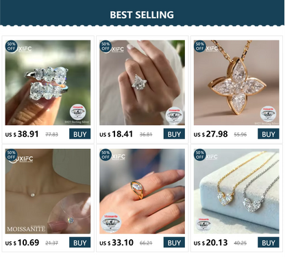 6.5/9mm Transparent Fishing Line Moissanite Necklace 925 Sterling Silver Choker Women Classic Engagement Wedding Diamond Jewelry