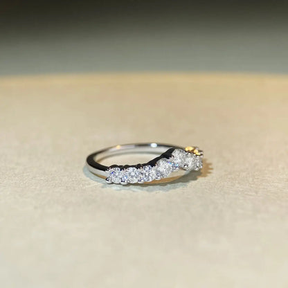 Luxur 100% Real 18k Gold Ring Moissanite With Certificate Luxury Wedding Jewelry For Women Summer Engagement Gift