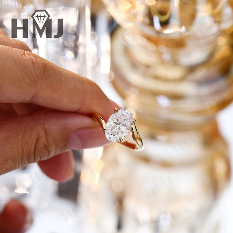 Wedding Rings 5ct Moissanite Diamond S925/10K/14K/18K Proposal Forever Exquisite Band Fine Jewelry Premium Gift Hypoallergenic