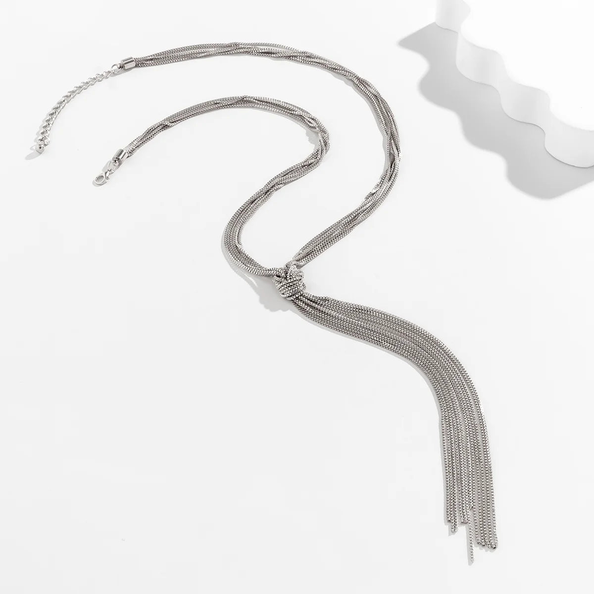 Long Chain Knotted Necklace for Women Trendy Charms Tassels Necklaces 2023 Fashion Wedding Neck Jewelry Accessories Female Girls