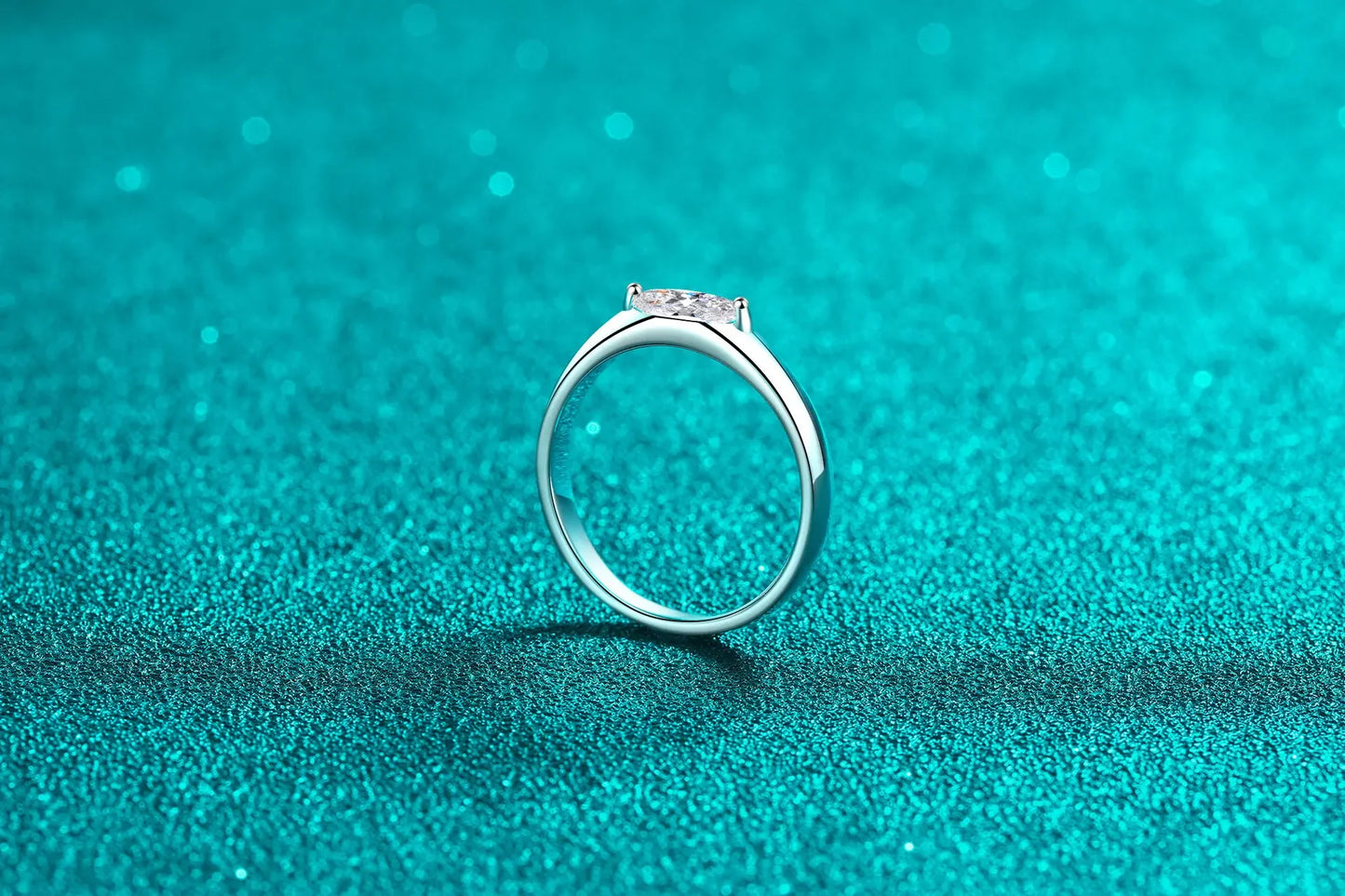 Luxury Women's Rings Horse Eye Simple New Niche High Design Ring Platinum Pt950 Moissanite Diamond Ring 0.5ct Wedding Jewelry