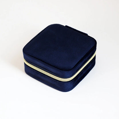 Velvet Travel Jewelry Box Organizer