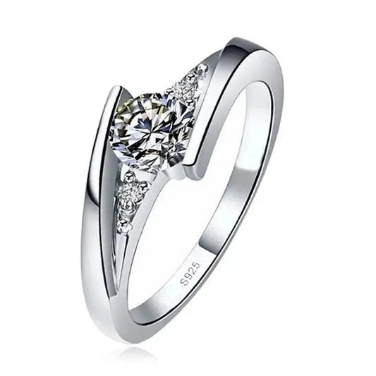 New Hot Selling Silver Plated Stainless Steel Rings For Women