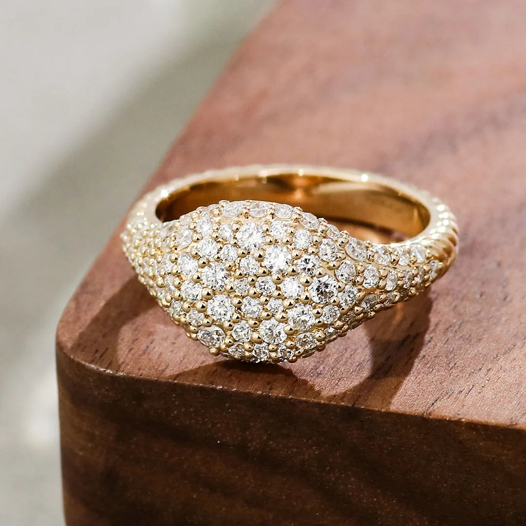 Provence Customized 10K 14K 18K Gold Lab diamond rings for women men Luxury Eternity Wedding Band rigns for Christmas Gifts