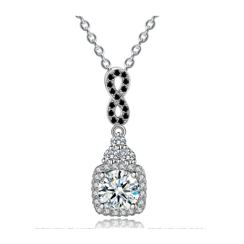 2025 New Necklace Noble Silver Color Classic Jewelry Trendy Wedding Pendants Engagement Necklaces for Women P152