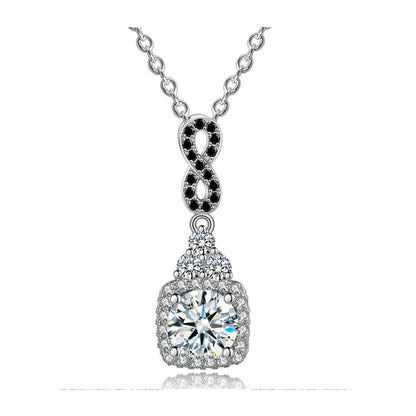 2025 New Necklace Noble Silver Color Classic Jewelry Trendy Wedding Pendants Engagement Necklaces for Women P152