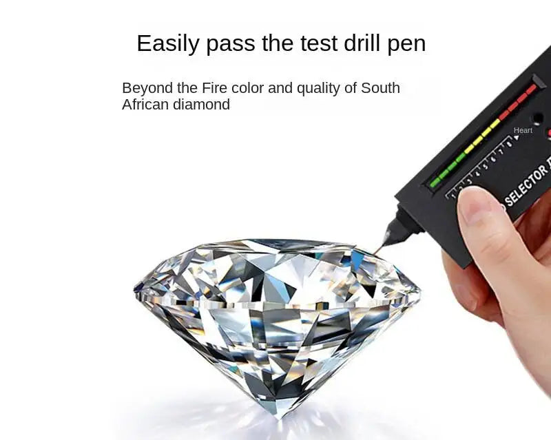 TY 0.5-2ct Moissanite Necklaces S925 Silver Engagement Moissanite Necklace Pendant Man And Woman For Wedding Anniversary Gift