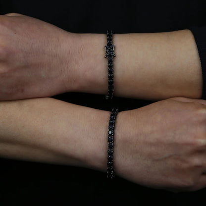 New Iced Out Bling Cubic Zirconia Tennis Chain Bracelet