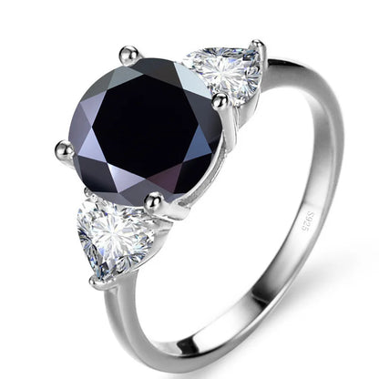 JoyceJelly Luxury Wedding Sterling 925 Silver Ring 3 Carat D-COLOR Moissanite Diamond Jewelry For Women Classic Four Claw Design