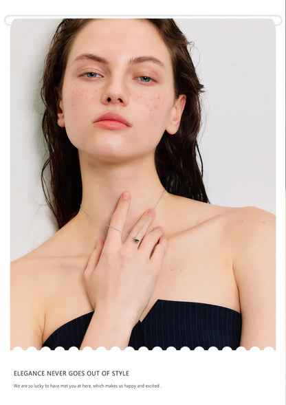 NiNice Necklaces for Women 316L Stainless Steel Original Double Layered Heart-Shaped Cubic Zirconia Pendant Romantic Engagement