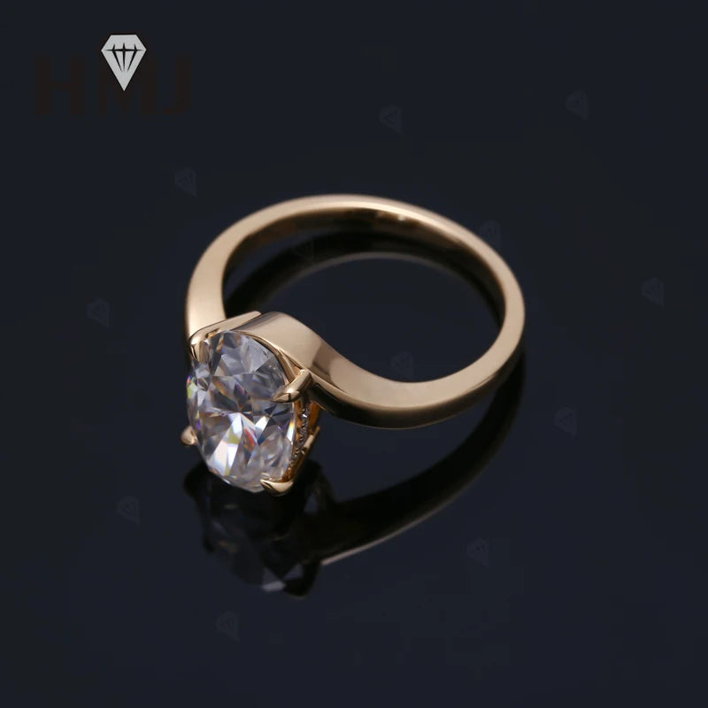 Wedding Rings 5ct Moissanite Diamond S925/10K/14K/18K Proposal Forever Exquisite Band Fine Jewelry Premium Gift Hypoallergenic