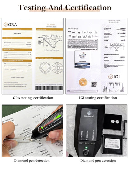 Provence Customized 10K 14K 18K Gold Lab diamond rings for women men Luxury Eternity Wedding Band rigns for Christmas Gifts