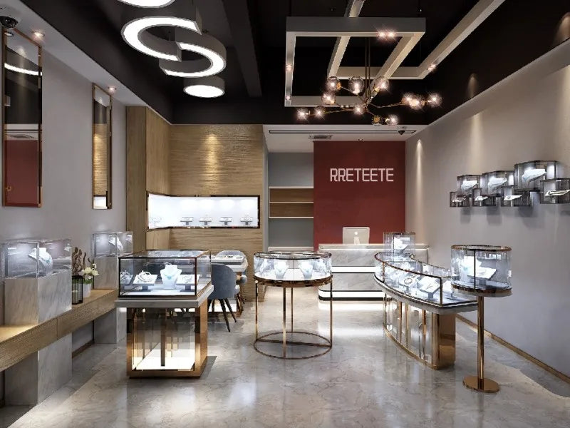 New Necklace 18k Gold Necklace Light Bead Gold Chain Women's Jewelry Necklace Wedding Party Gift Jewelry Lobster Clasp