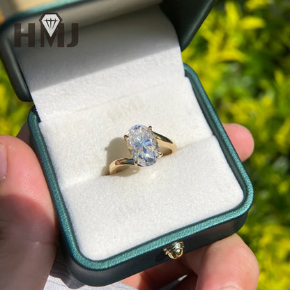 Wedding Rings 5ct Moissanite Diamond S925/10K/14K/18K Proposal Forever Exquisite Band Fine Jewelry Premium Gift Hypoallergenic